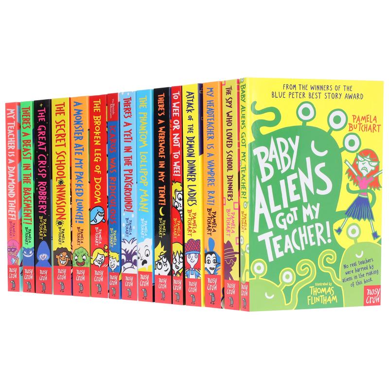 Baby Aliens Series By Pamela Butchart illustrated 15 Books Collection Set  Ages 7-9  Paperback