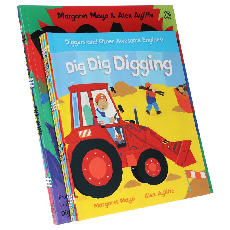 Awesome Engines & On The Go Series By Margaret Mayo 8 Books Collection Set - Ages 3-11 - Paperback