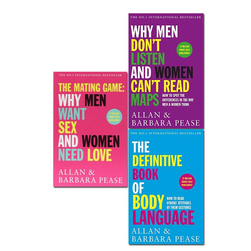 Allan and Barbara Pease 3 Books Collection Set Definitive Book of Body Language