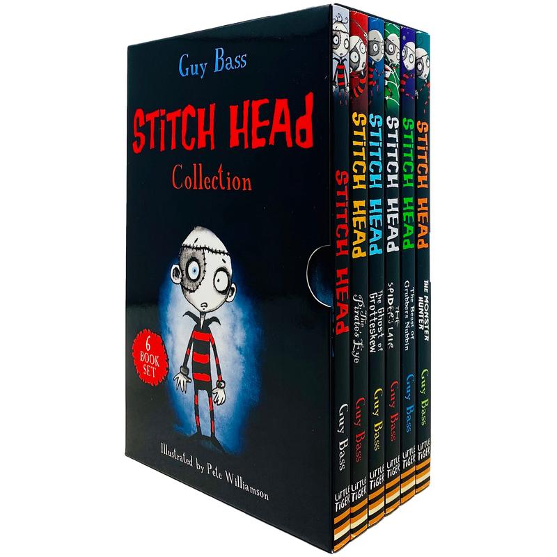 Stitch Head Series Books 1 - 6 Collection Box Set by Guy Bass (Stitch Head, Pirate's Eye)