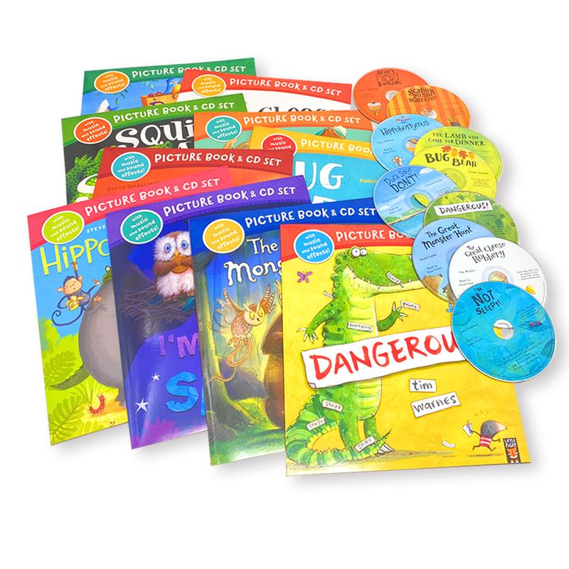 The Great Cheese Robbery and Other Stories Collection-10 Books & CDs with Music & Sound Effects Set