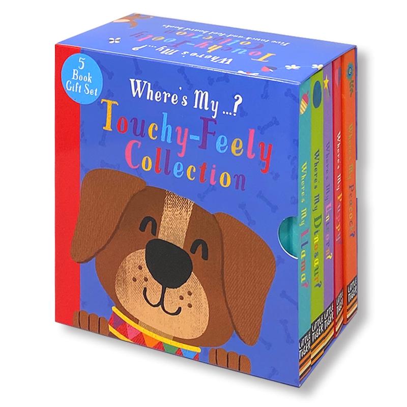 Where's My...? Touchy-Feely Collection 5 Books Collection Box Set (Peacock, Puppy, Unicorn, Dinosaur & Llama)