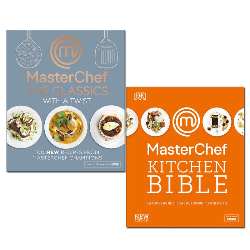 MasterChef Cookbook 2 Books Collection Set Kitchen Bible, Classics with a Twist