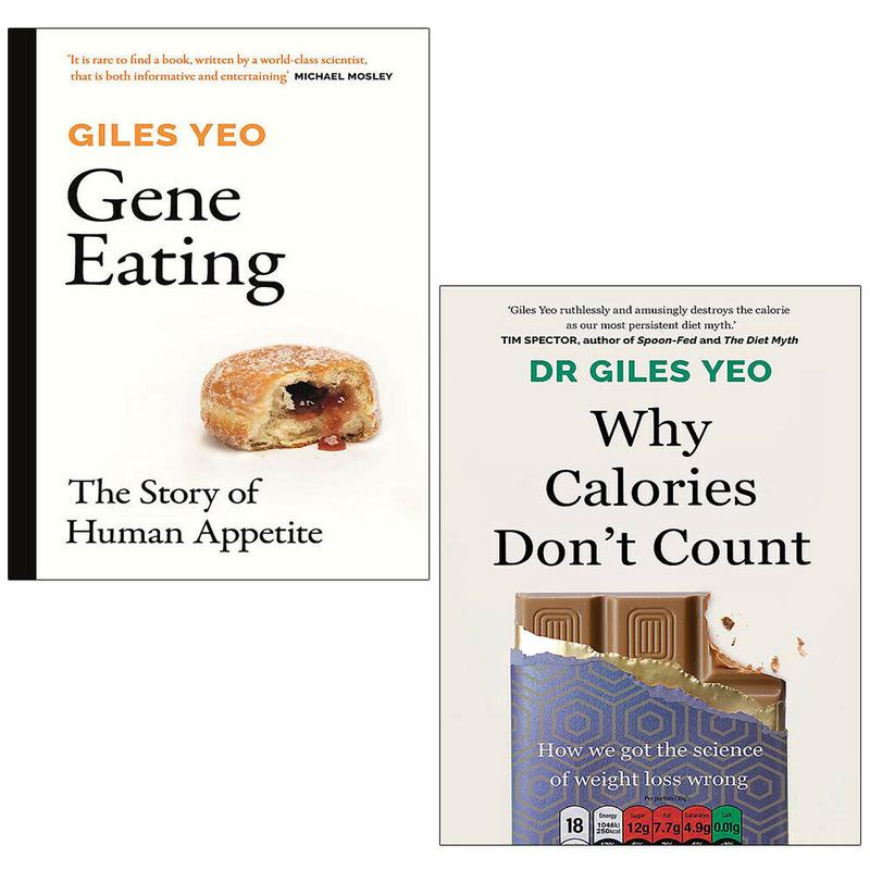 Dr Giles Yeo 2 Books Collection Set Gene Eating, Why Calories Don't Count