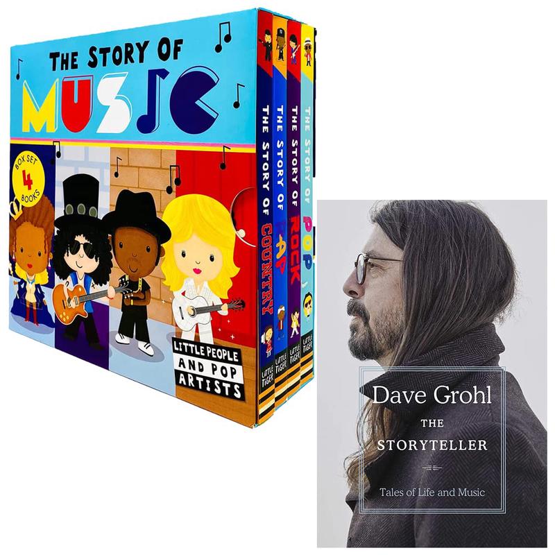 The Story of Music 5 Books Collection Set (Pop, Rock, Rap, Country, The Storyteller Tales Of Life And Music)