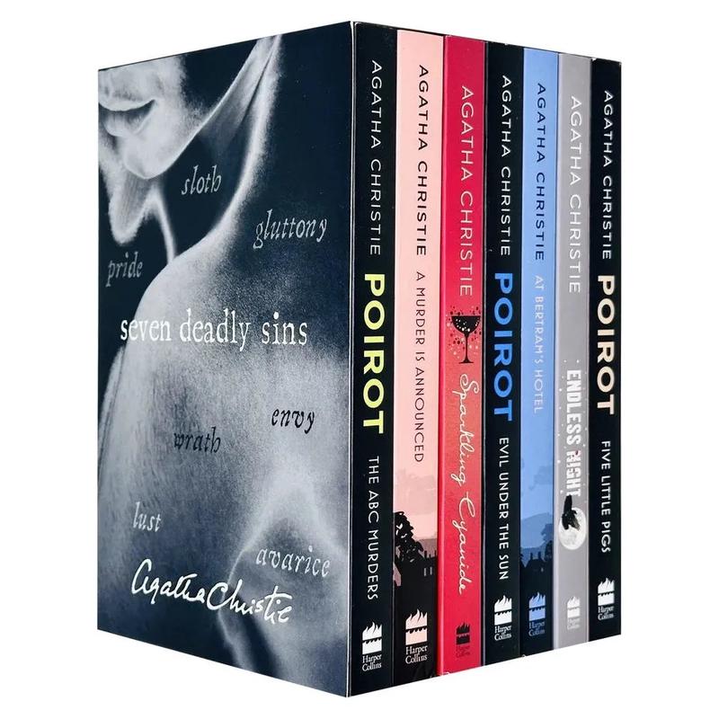 Agatha Christie Seven Deadly Sins 7 Books Collection Box Set ABC Murders, Murder is Announced