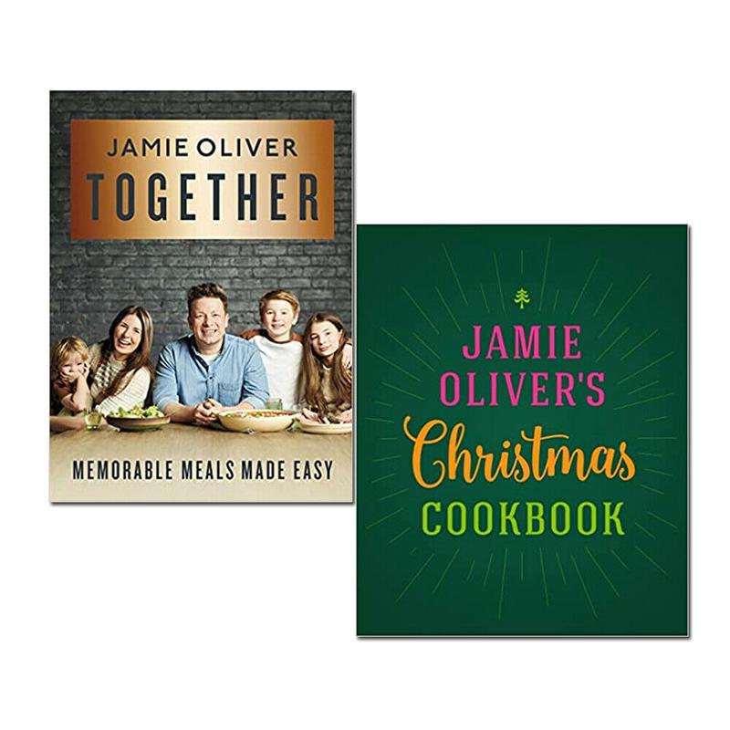 Jamie Oliver 2 Books Collection Set Jamie Oliver's Christmas Cookbook, Together