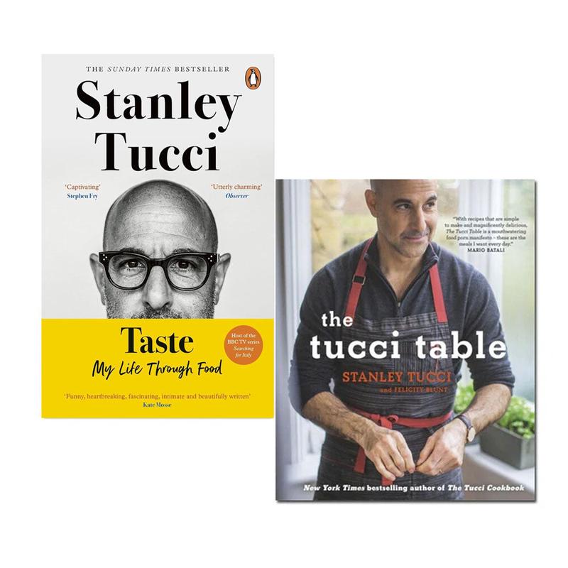 Stanley Tucci Cookbook 2 Books Collection Set Taste, Tucci Table