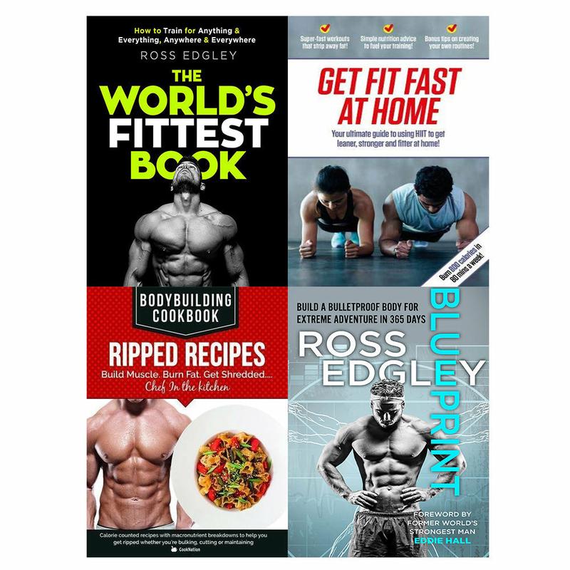 The World's Fittest, Get Fit Fast At Home, BodyBuilding & Blueprint 4 Books Set