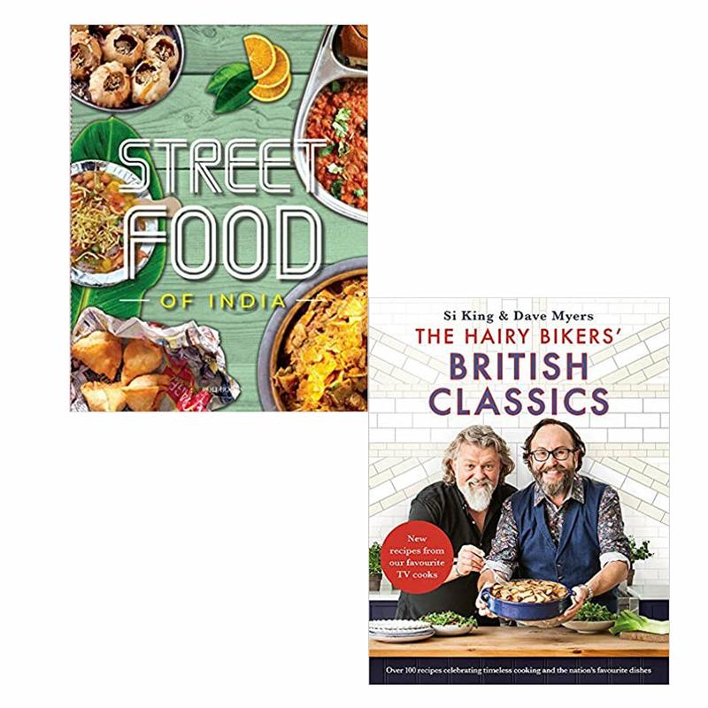 FRESH & EASY INDIAN - STREET FOOD: 1 & The Hairy Bikers' British Classics 2 Books Set
