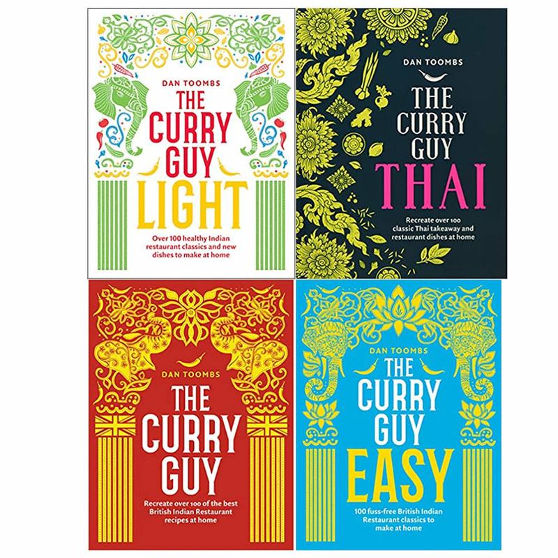 The Curry Guy Series 4 Books Collection Set By Dan Toombs Hardcover (Light, Thai, Recreate, Easy)