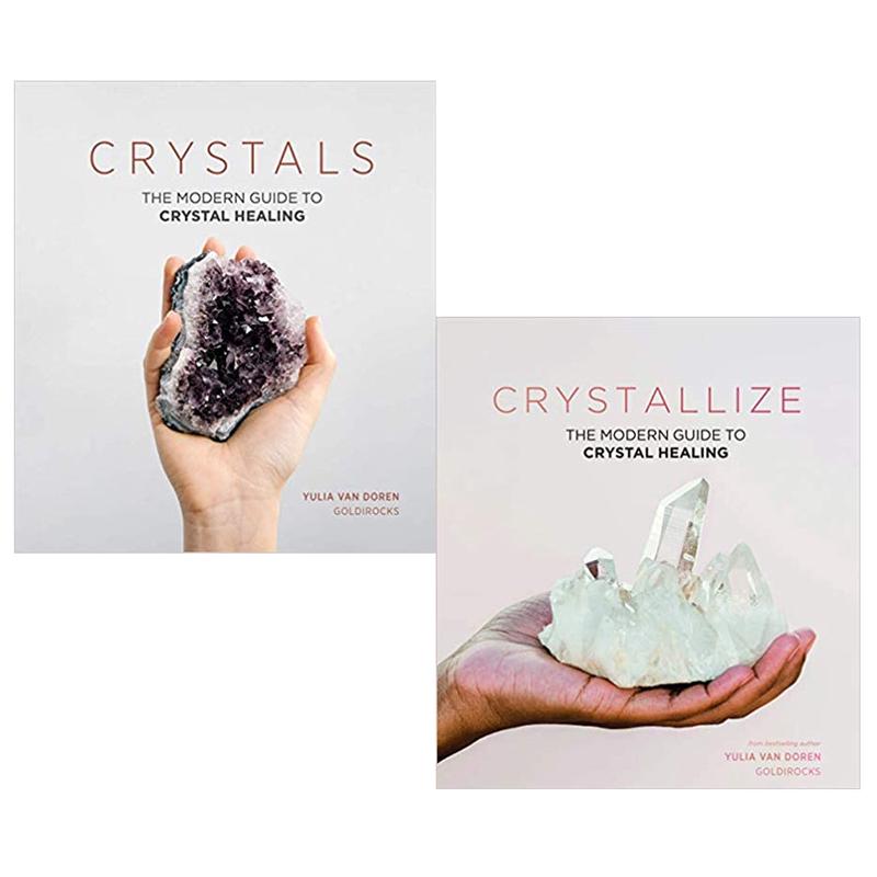The Modern Guide to Crystal Healing  Series Yulia Van Doren 2 Books Set (Crystals & Crystallize)