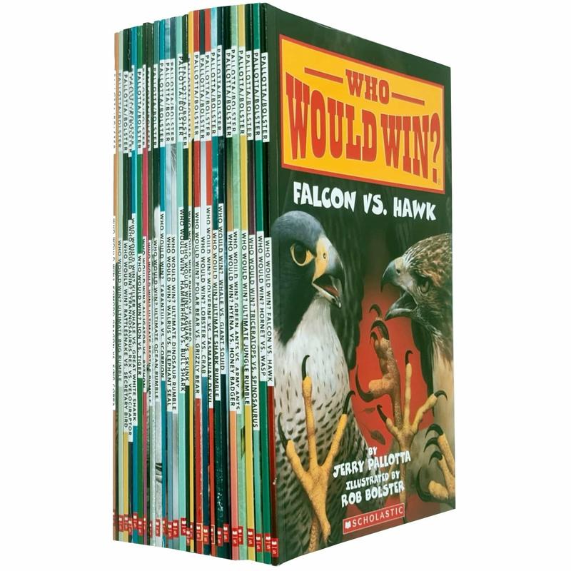 Who Would Win Collection 26 Books Set By Jerry Pallotta (Falcon Vs. Hawk, Hornet Vs. Wasp)