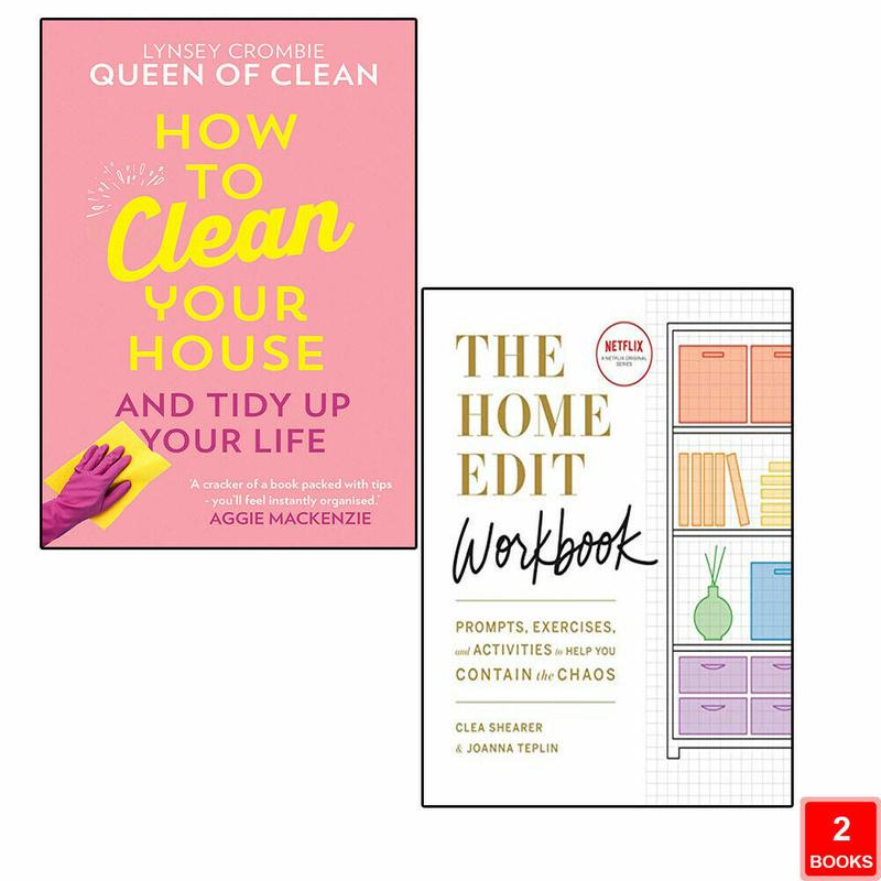 How To Clean Your House & The Home Edit Workbook 2 Books Collection Set