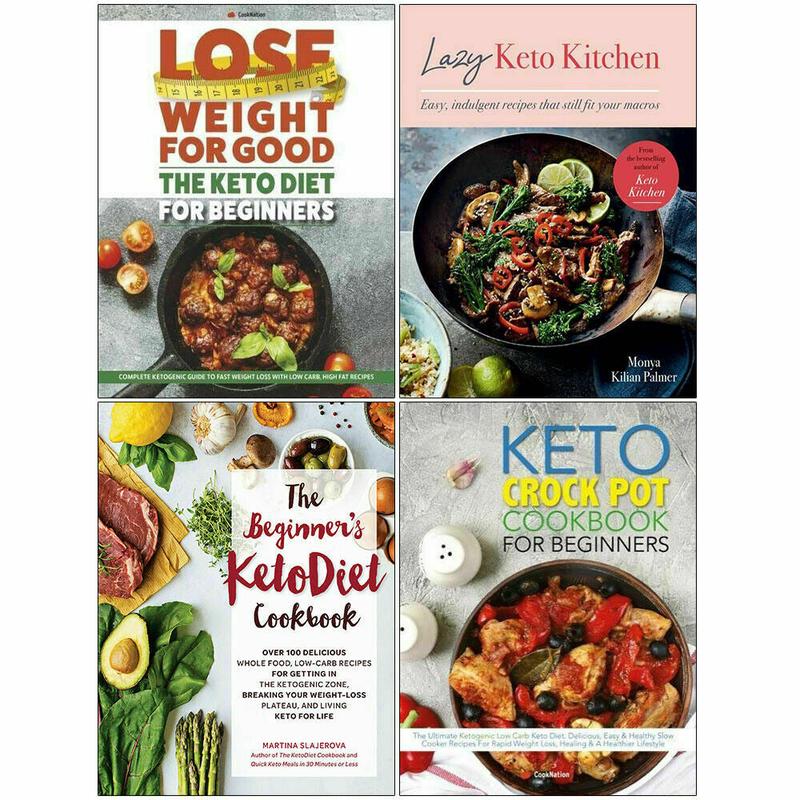 The Keto Diet, Lazy Keto Kitchen, KetoDiet Cookbook, Keto Crock Pot 4 Books Set