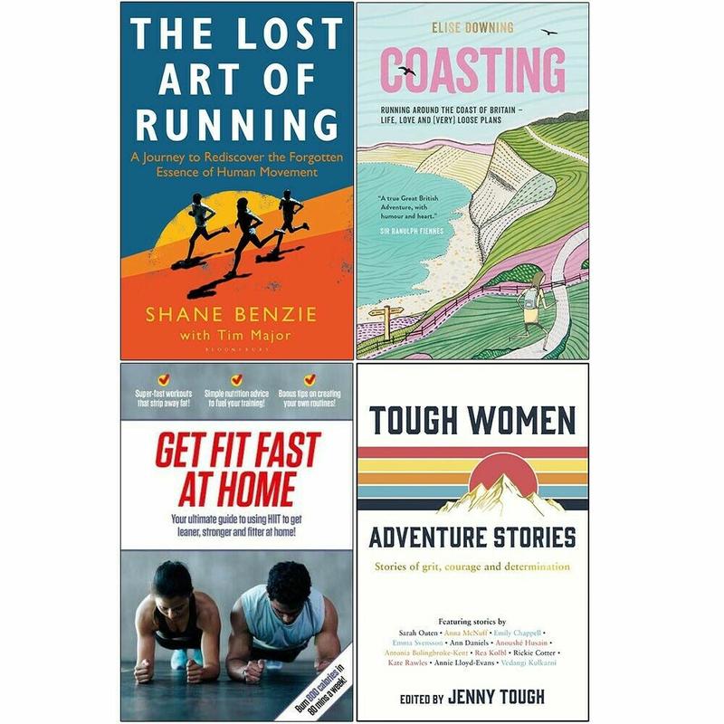 Lost Art of Running, Coasting, Get Fit Fast At Home, Tough Women 4 Books Set