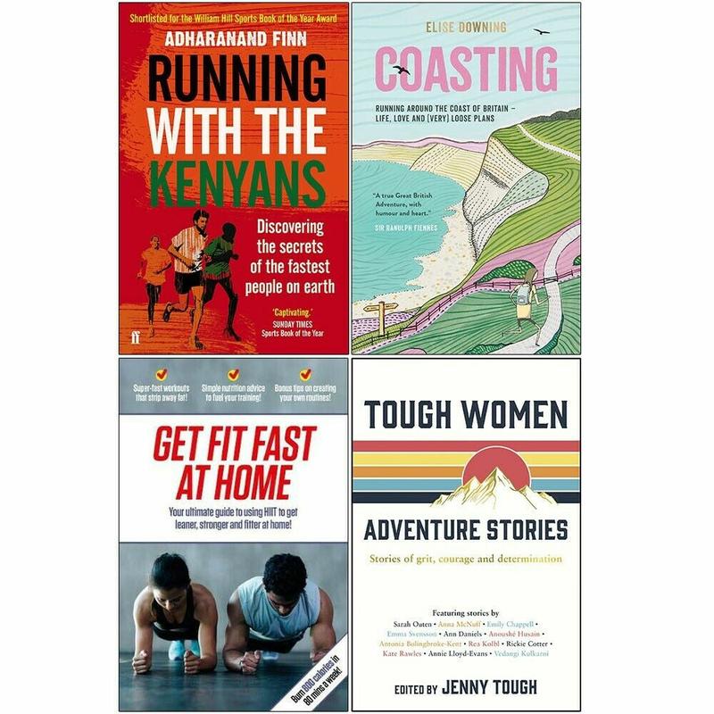 Running with the Kenyans, Coasting, Get Fit Fast At Home,Tough Women 4 Books Set