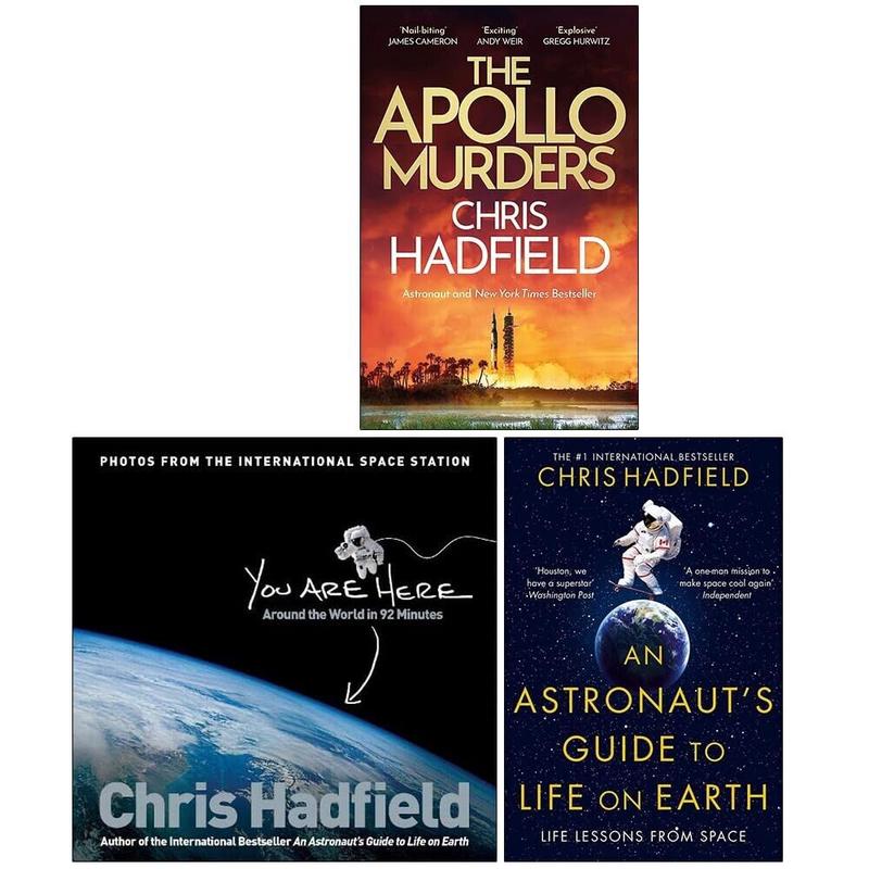 Chris Hadfield Collection 3 Books Set Apollo Murders, You Are Here, An Astronaut