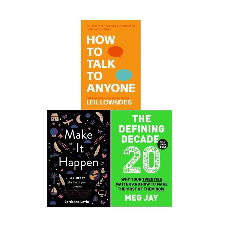Make It Happen, The Defining Decade & How to Talk to Anyone 3 Books Set
