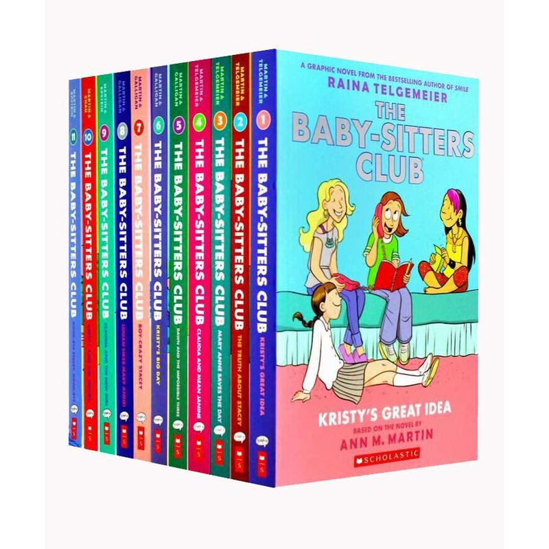 The Baby-sitters Club Graphic Novel 1-11 Books Collection Set By Ann M. Martin