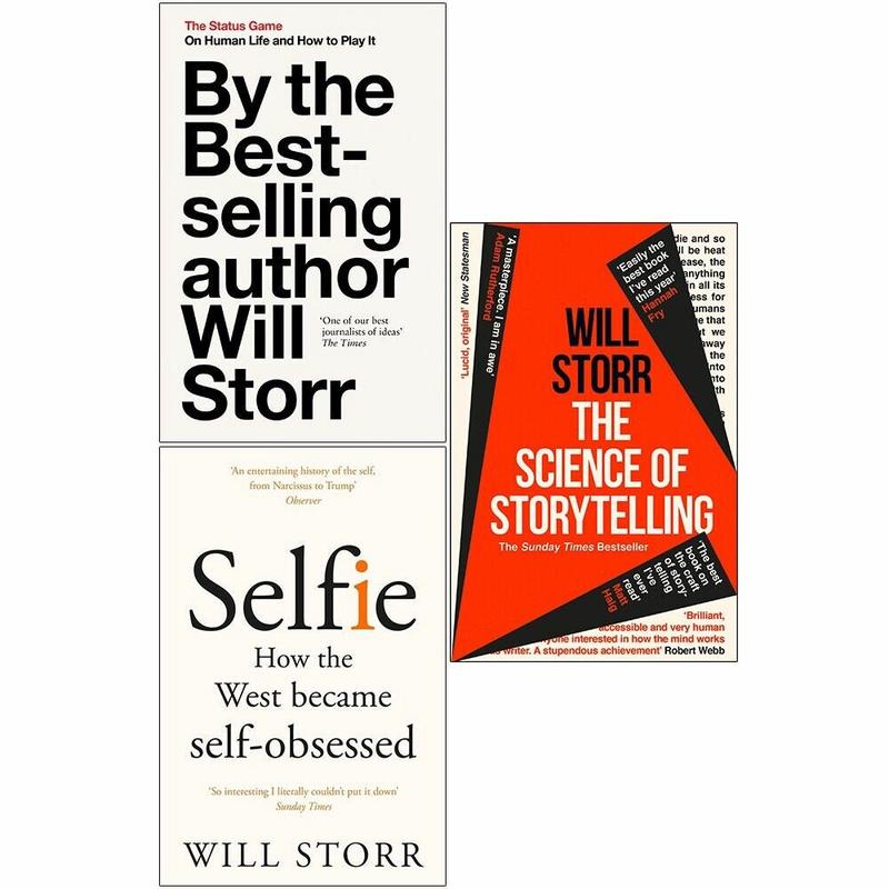 Will Storr 3 Books Collection Set Status Game, Selfie, Science of Storytelling