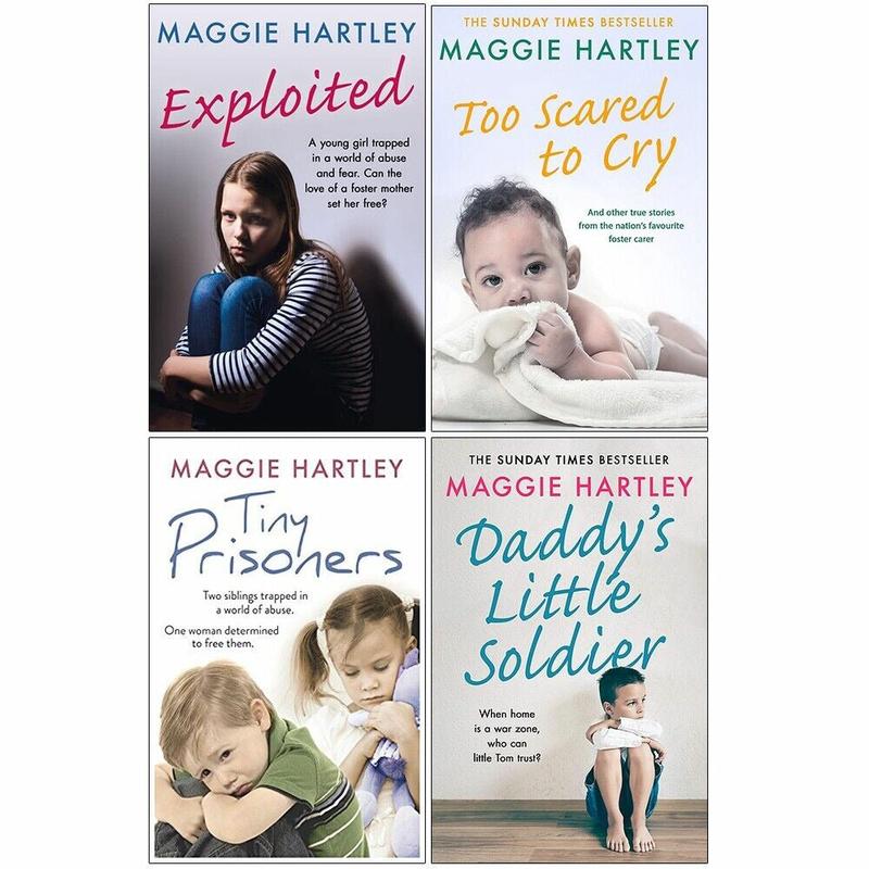 Maggie Hartley 4 Books Collection Set Exploited, Too Scared To Cry, Tiny Prisoners, Daddy's Little