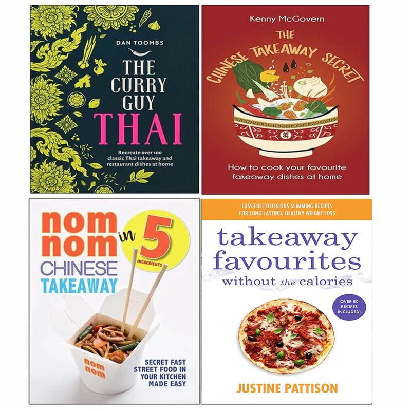 Nom Nom, Chinese Takeaway, Takeaway Favourites, Curry Guy Thai 4 Books Set