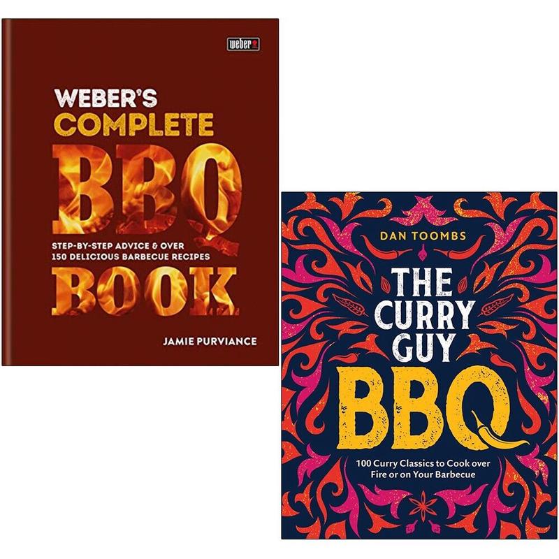 Weber's Complete BBQ Book and Curry Guy BBQ 2 Books Collection Set