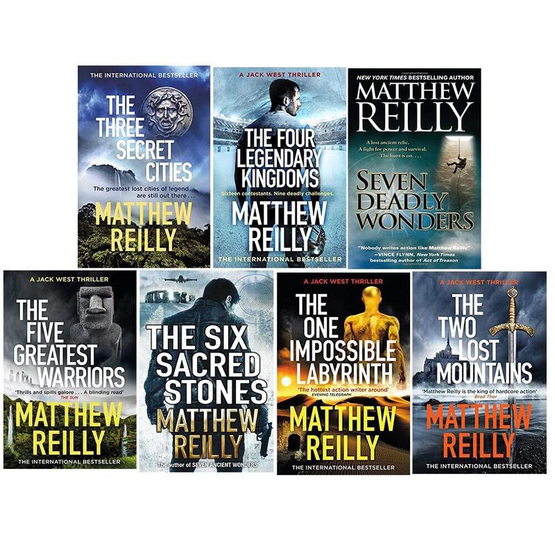 Jack West Series Collection 7 Books Set by Matthew Reilly Seven Deadly Wonders