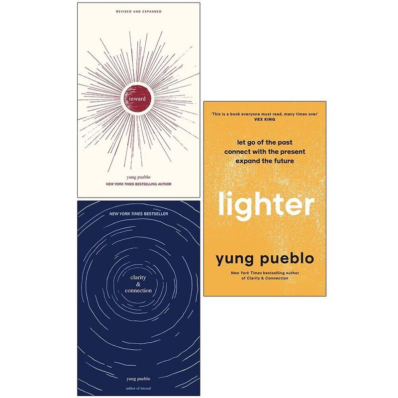 Yung Pueblo 3 Books Collection Set [Inward, Clarity & Connection, Lighter]
