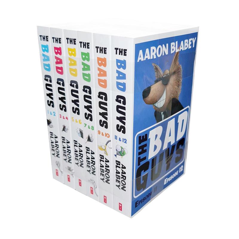 The Bad Guys 6 Books Episodes 1-12 Collection Set by Aaron Blabey