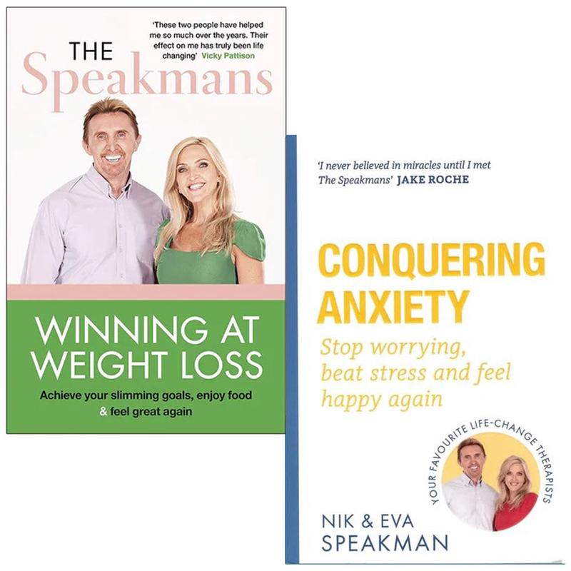 Winning at Weight Loss, Conquering Anxiety 2 Books Collection Set By Nik Speakman, Eva Speakman