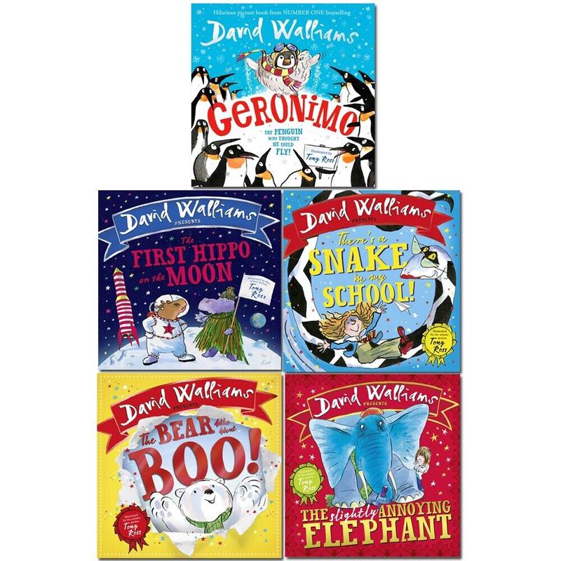 David Walliams Collection 5 Books Set Geronimo, Theres a Snake in My School