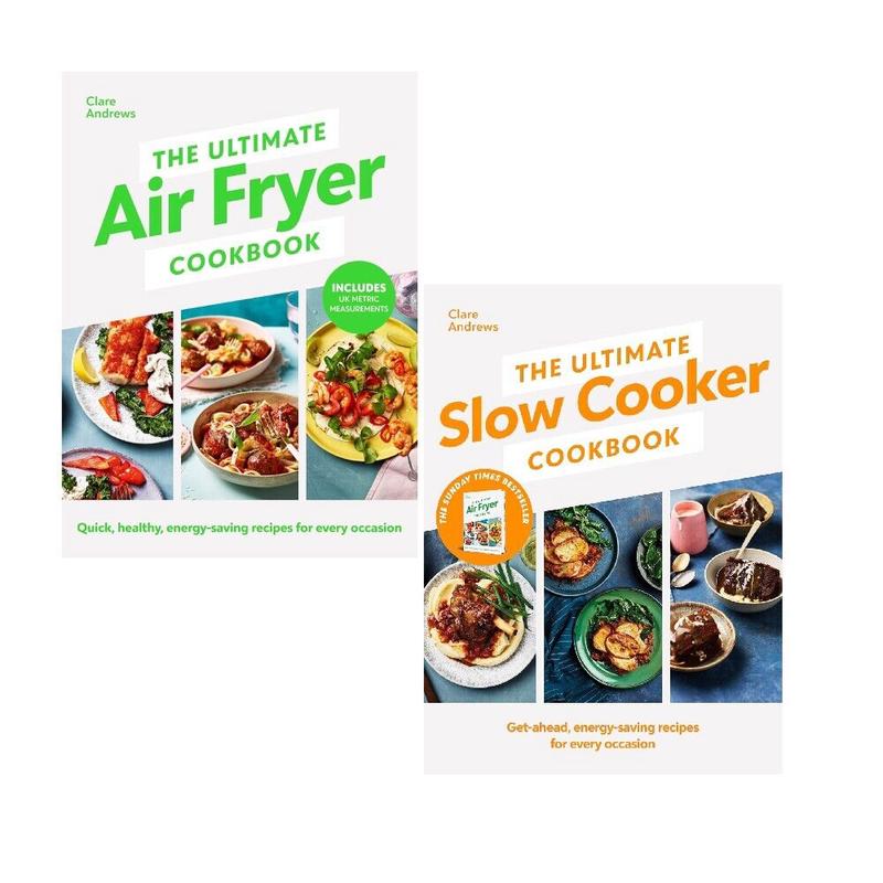 Clare Andrews 2 Books Collection Set The Ultimate Air Fryer Cookbook,Slow Cooker
