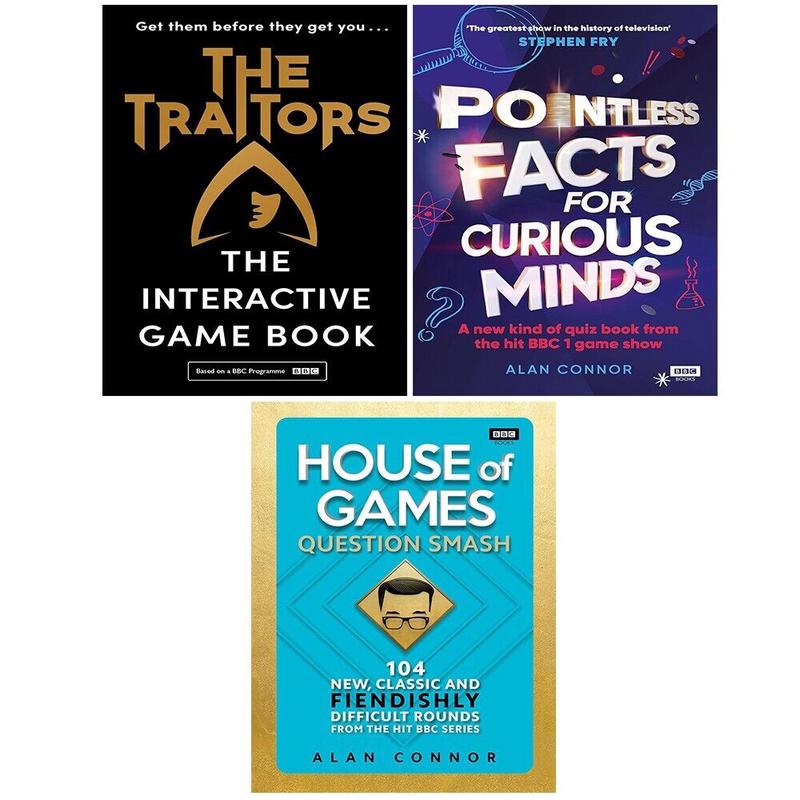 Alan Connor Collection 3 Books Set House of Games,Pointless Facts for Curious HB