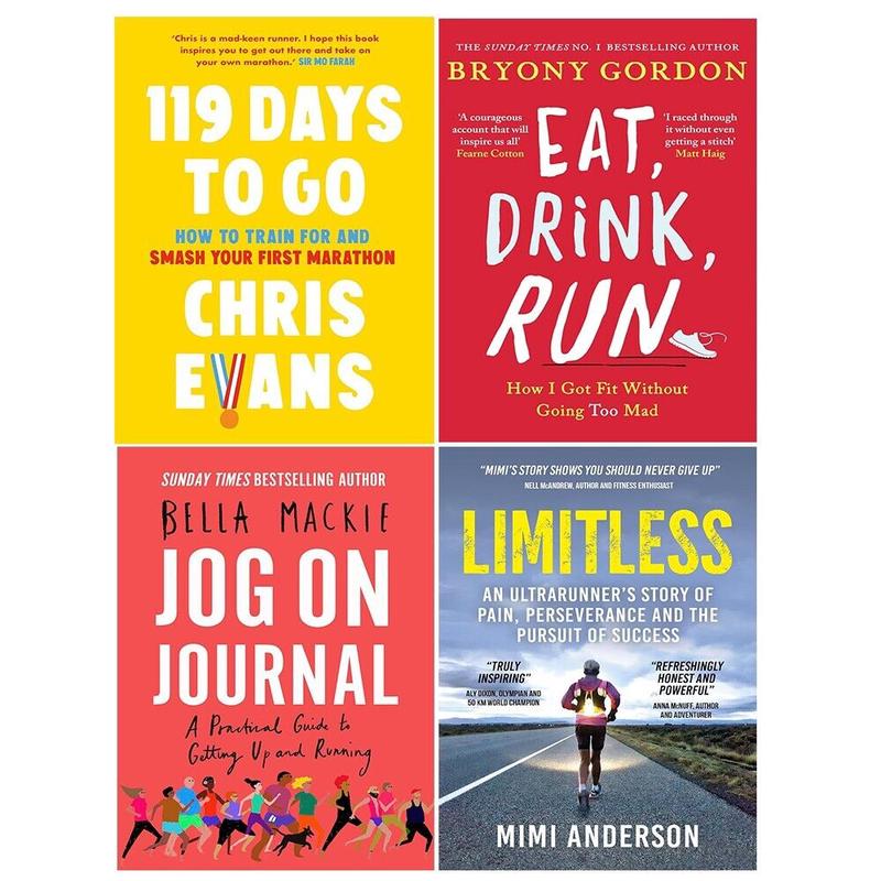 119 Days to Go(HB), Limitless, Jog on Journal & Eat Drink Run 4 Books Collection Set