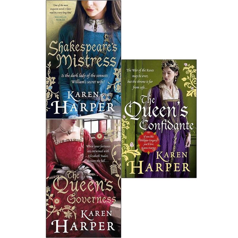 Karen Harper Collection 3 Books Set (Shakespeare's Mistress, The Queen's Governess, The Queen's Confidante)