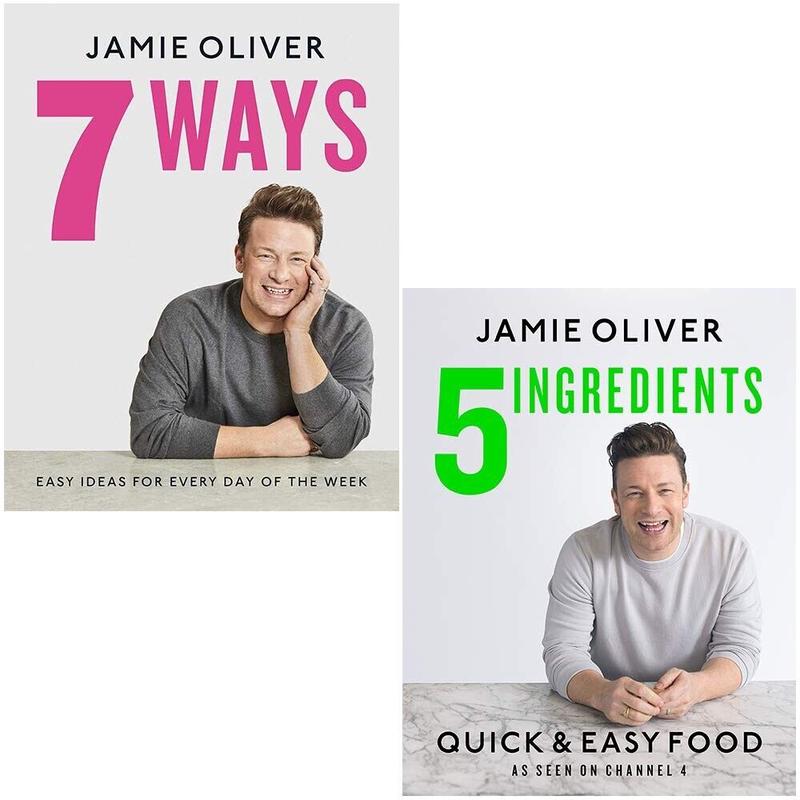 Jamie Oliver 2 Books Collection Set 7 Ways, 5 Ingredients Quick & Easy Food