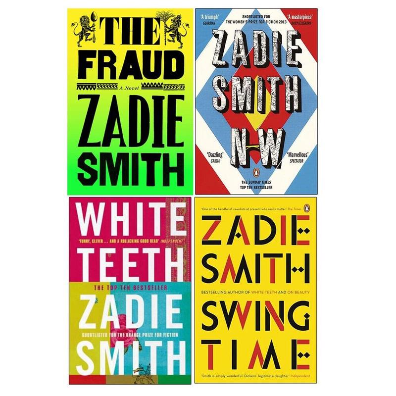 Zadie Smith Collection 4 Books Set The Fraud, N-w, White Teeth, Swing Time
