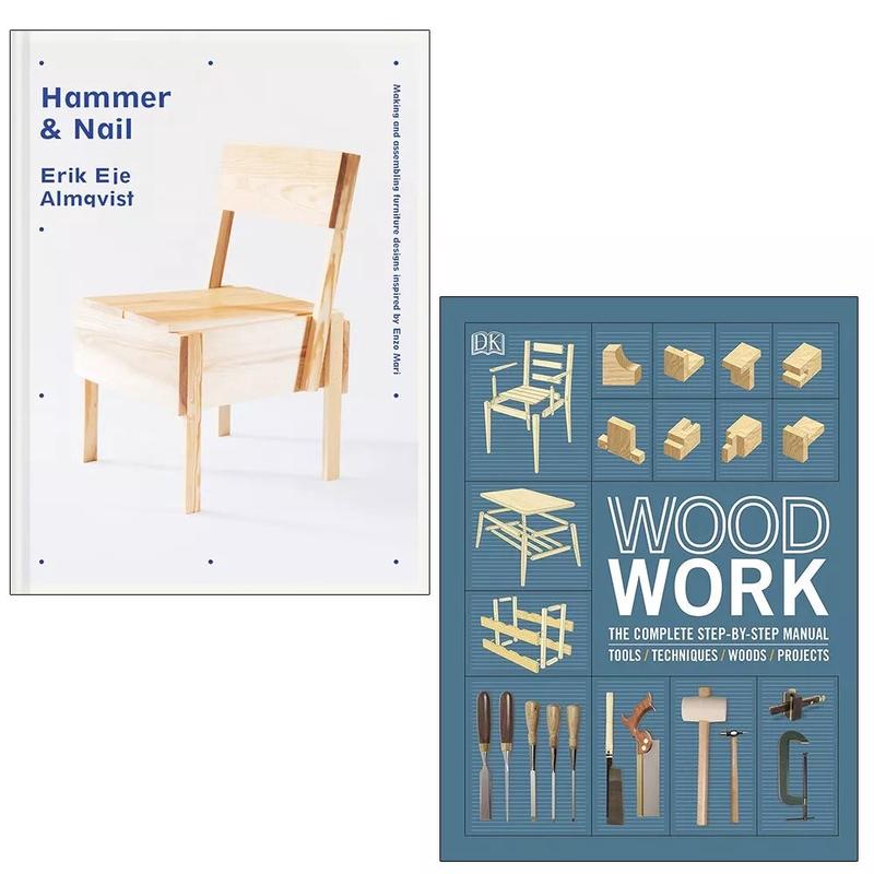 Hammer and Nail Erik Eje Almqvist & Woodwork DK 2 Books Collection Set Hardcover