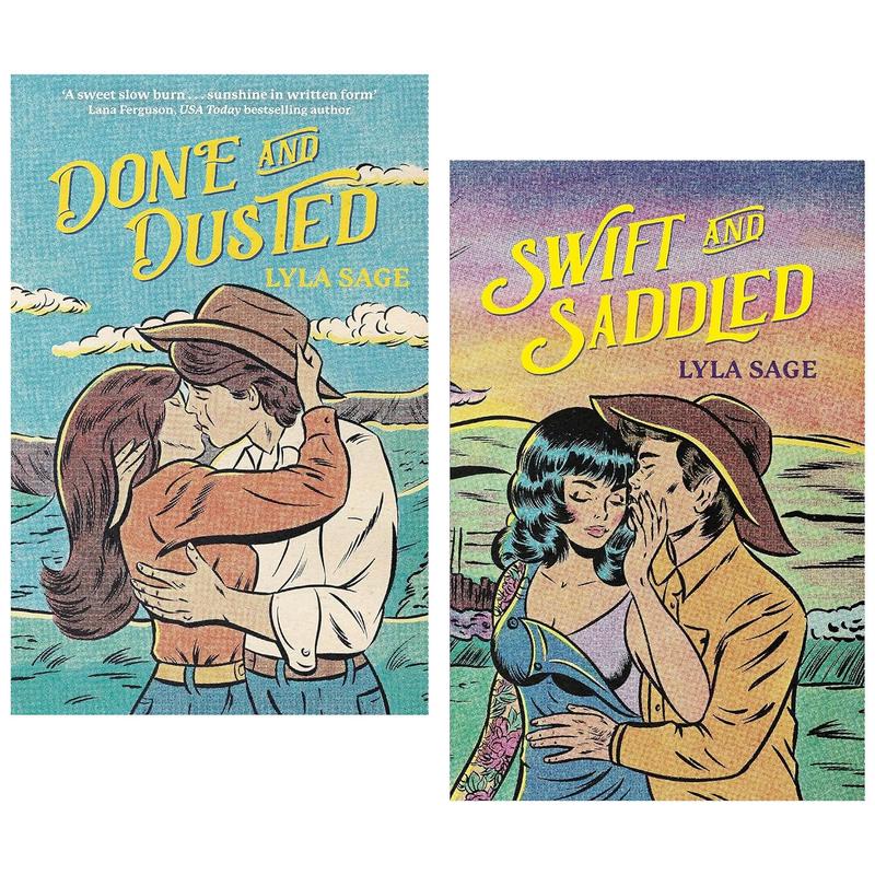 Rebel Blue Ranch Series 2 Books Collection Set by Lyla Sage (Swift and Saddled & Done and Dusted)