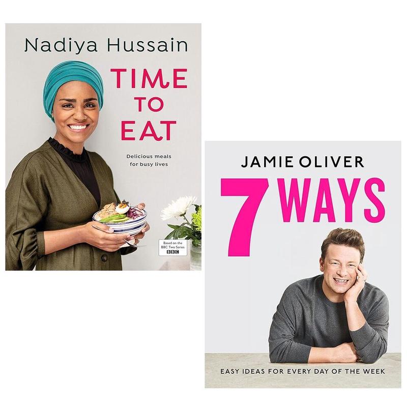 Nadiya Hussain & Jamie Oliver 2 Books Collection Set (7 Ways: Easy Ideas for Your )