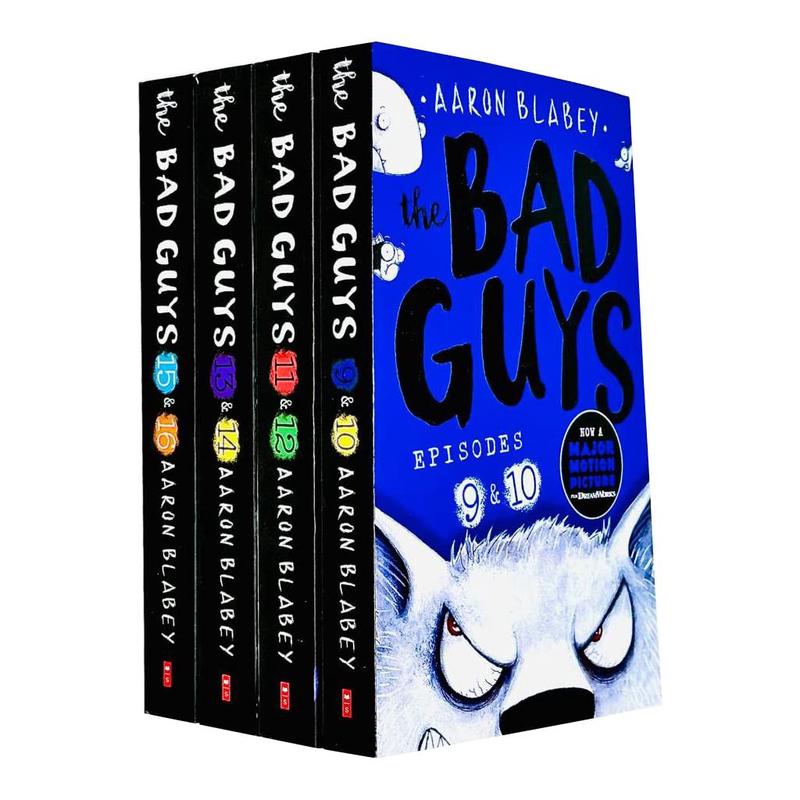 The Bad Guys Episodes 9-16 Collection 4 Books Set by Aaron Blabey (Big Bad Wolf)