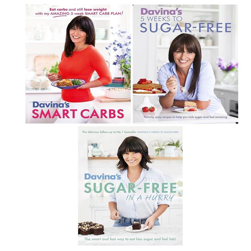 Davina McCall Collection 3 Books Set Davina's (Smart Carbs, Sugar-Free in a Hurry)
