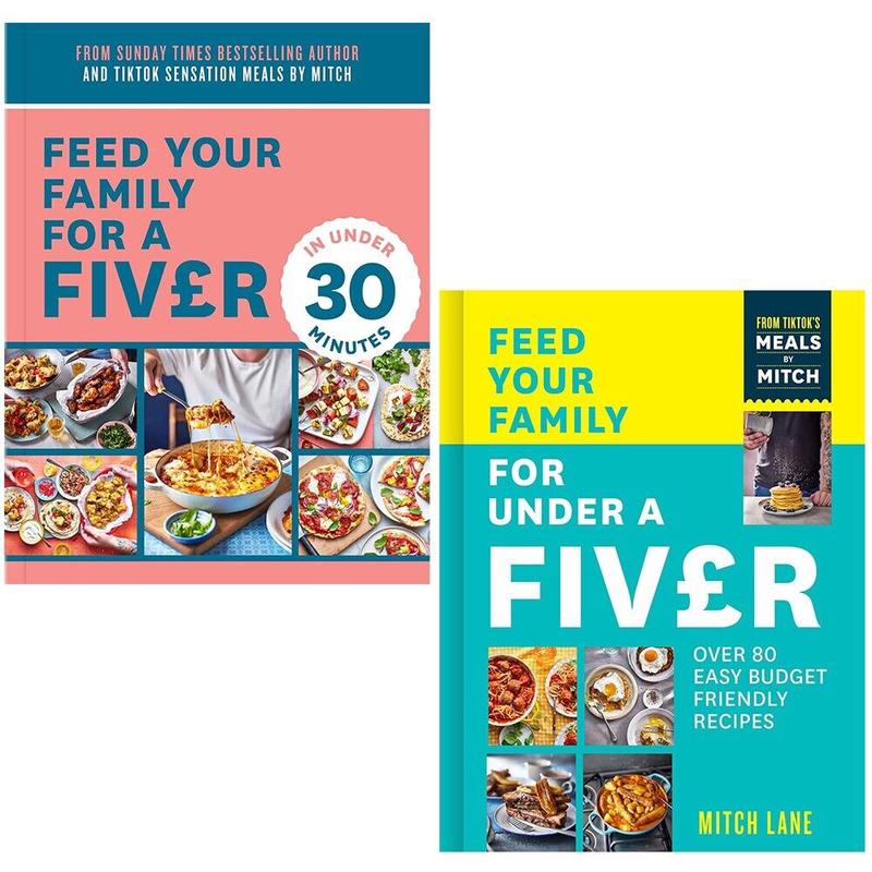 Feed Your Family for Under a Fiver Collection 2 Books Set by Mitch Lane