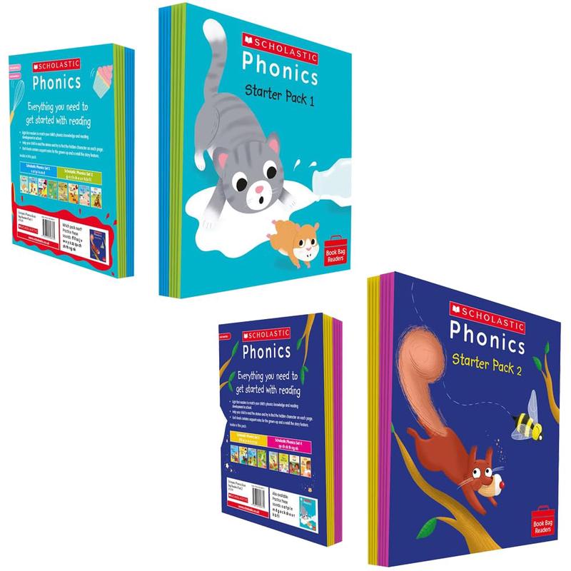 Phonics for Little Wandle 16 Books Collection Starter Set Starter Ages 4 6 by Charlotte Raby, Catherine Baker & Karra McFarlane, Helen Betts