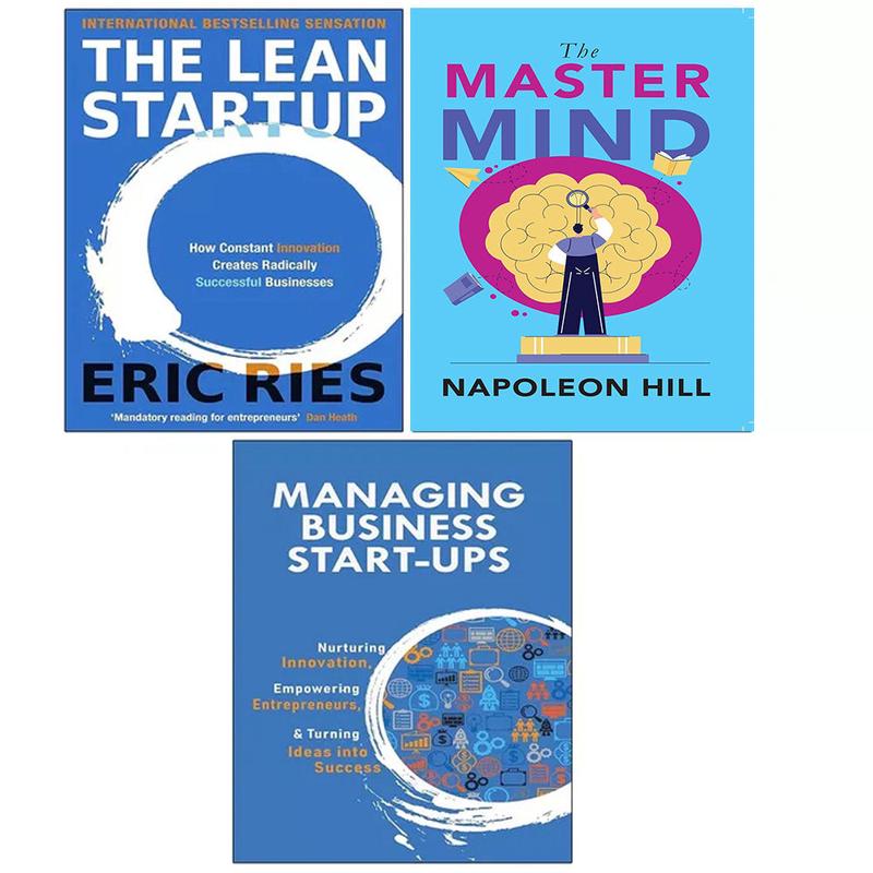 Lean Startup Eric Ries, Managing Business Start-Ups, Master Mind 3 Books Set