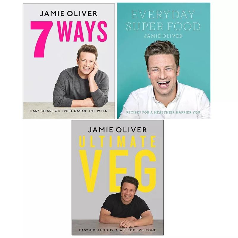 Jamie Oliver Collection 3 Books Set Everyday Super Food, Ultimate Veg, 7 Ways