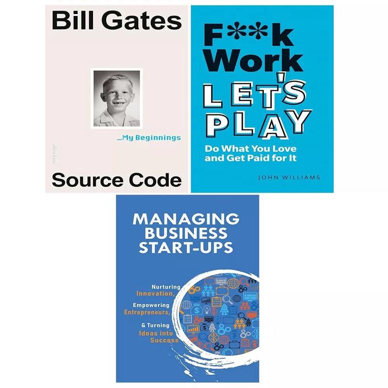 Source Code My Beginnings,Managing Business Start, F k Work Let's Play 3 Books Set