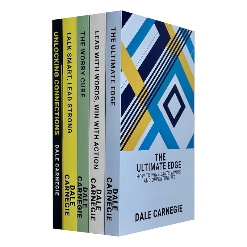 Dale Carnegie 5 Books Collection Set (Unlocking Connections, Talk Smart Lead Strong, The Worry Cure)